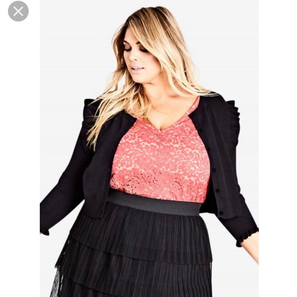 Black cardigan City Chic